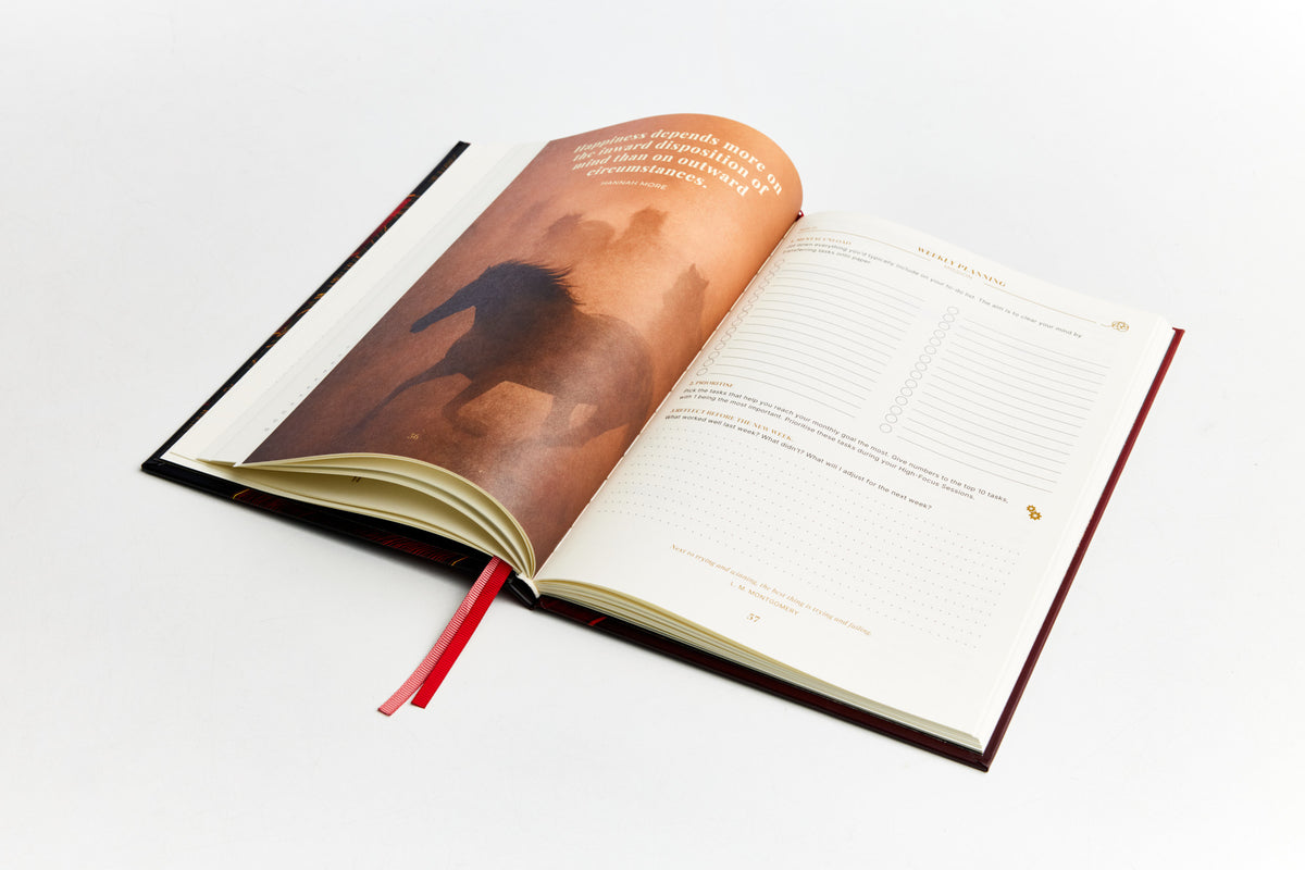 Inside pages of the Fokari undated planner